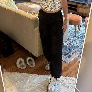 Black H&M Parachute Pants